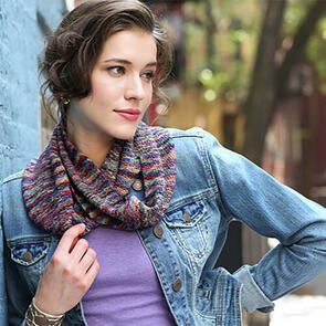 Malabrigo Carmine - Twist Front Cowl- Knitting Kit / Pattern