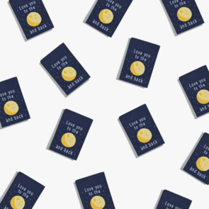 KATM Woven Labels - LOVE YOU TO THE MOON