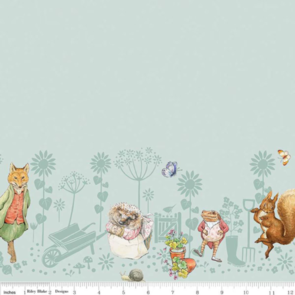 Riley Blake Peter Rabbit & friends -  Border - Print Blue