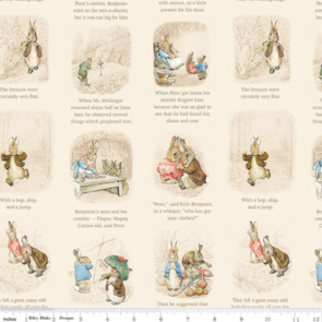 Riley Blake Peter Rabbit and Benjamin Bunny - Story Time - Cream