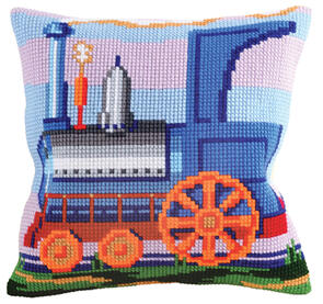 Collection D'Art Needlepoint Cushion Kit - Steam Train