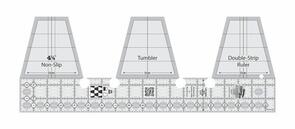 Creative Grids Double-Strip Tumbler Quilt Ruler