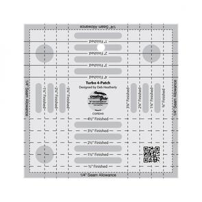 Creative Grids Turbo 4-Patch Template Quilt Ruler