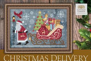 Cottage Garden Samplings Cross Stitch Pattern - Christmas Delivery