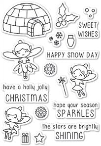 Poppystamps Wintertime Fairies Stamp Set