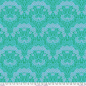Free Spirit Michaelmas Daisy - Aqua || Kaffe x Morris & Co. Cotton Lawn
