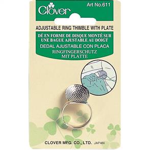 Clover Ring Thimble W/Plate