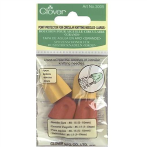 Clover Point Protectors For Circular Knitting Needles