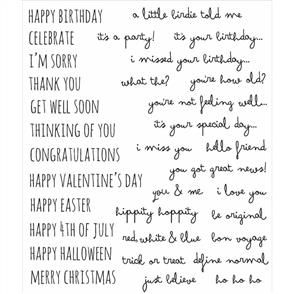 Stampers Anonymous Tim Holtz Stamp Set - Crazy Talk