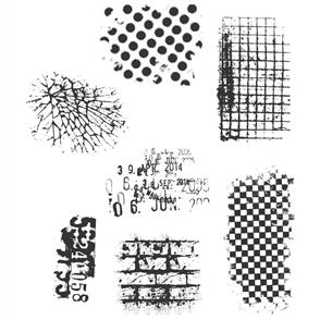 Stampers Anonymous Tim Holtz Stamp Set - Ultimate Grunge - 7pc