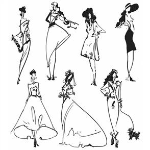 Stampers Anonymous Tim Holtz Cling Stamps - Runway