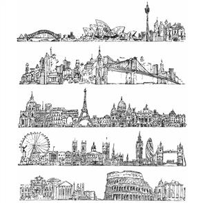 Stampers Anonymous Tim Holtz Stamp Set - Cityscape