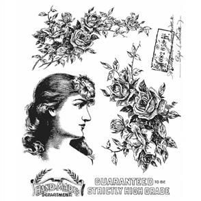 Stampers Anonymous Tim Holtz Stamp Set - Lady Rose