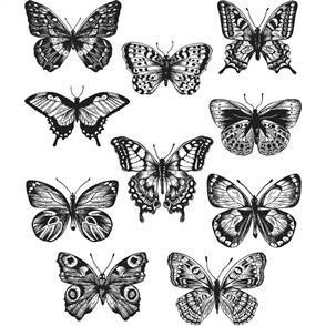 Stampers Anonymous Tim Holtz Stamp Set - Flutter 10/pkg