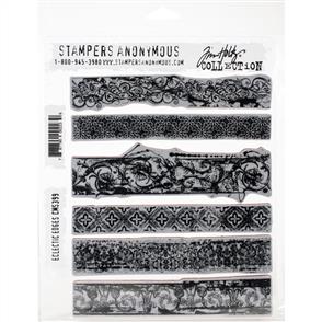 Stampers Anonymous Tim Holtz - Cling Stamps 7"X8.5" - Eclectic Edges