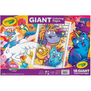 Crayola Giant Colouring Pages Foldalope Uni-Creatures
