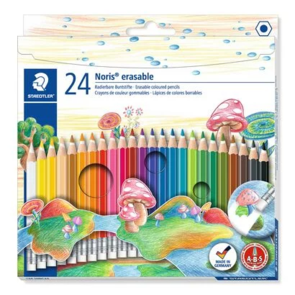Staedtler Noris erasable coloured pencils - Assorted 24's