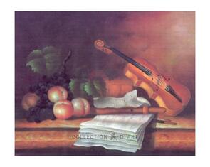 Collection D'Art Tapestry Canvas 40X50 Violin & Score