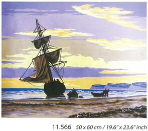 Collection D'Art Tapestry Canvas 50X60 Smugglers Cove