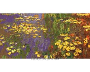 Collection D'Art Tapestry Canvas 60X110 Impressionist Field Of Flowers