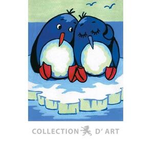 Collection D'Art Tapestry Canvas 20X25 Penguins