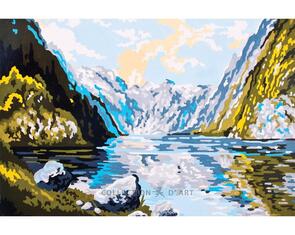 Collection D'Art Tapestry Canvas 30X40  Mountain Lake