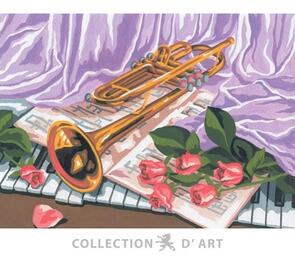 Collection D'Art Tapestry Canvas 30X40 Trumpet