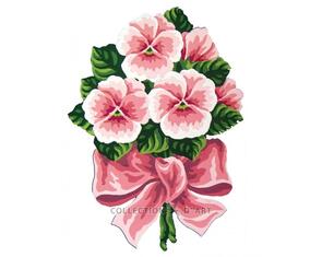 Collection D'Art Tapestry Canvas 30X40 Posy - Pink