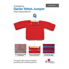 Broadway Yarns Child's Garter Stitch Jumper