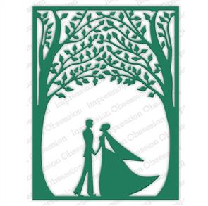 Impression Obsession Dies - Bride & Groom Frame