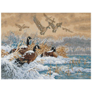 Dimensions Cross Stitch Kit -Gold Collection - Winter Retreat