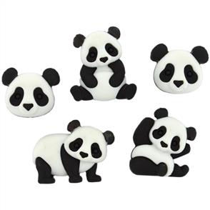 Dress It Up Buttons - Panda Pile