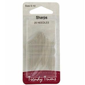 Trendy Trims Needles Sharps 20Pkg