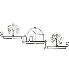 Ackfeld Craft Hanger - Wire Schoolhouse Trip Tics - 3.5"