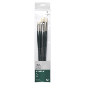 Winsor & Newton Winton Oil Brush Set/5 Lh V1