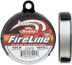 The Beadsmith FireLine Bead Thread - Crystal 10LB 50yd