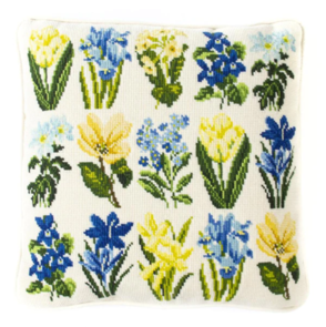 Elizabeth Bradley Tapestry Kit - Millefleur Spring - Winter White