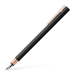 Faber-Castell Neo Slim Fountain Pen All Blacks - Black/Rose Gold