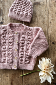 Lisa F BC117 - Dahlia Cardi & Hat - Knitting Pattern / Kit
