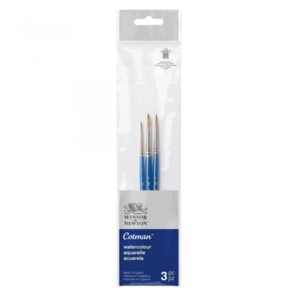 Winsor & Newton Cotman Brush Short Handle Pack of 3 Set 1