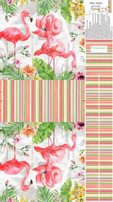 Northcott Michel Design Works FLAMINGO BAY DP24298-10 24" Panel