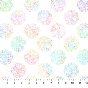 Northcott Dragonfly Dance - Dots - White Multi