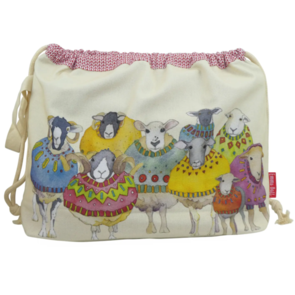 Emma Ball Sheep in Sweaters Drawstring Bag