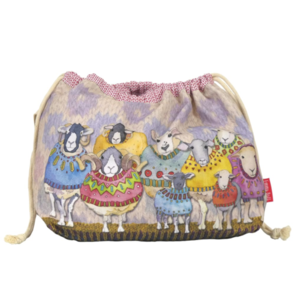 Emma Ball Sheep in Sweaters 2 Drawstring Bag