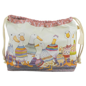 Emma Ball Dapper Ducks Drawstring Bag