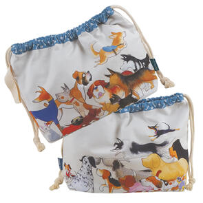 Emma Ball The Paw Club Drawstring Bag