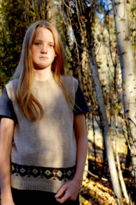 Lisa F HC43 - Rosalee Vest - Knitting Pattern / Kit