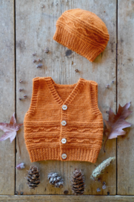 Lisa F BC145 Finlay Vest and Hat - Knitting Pattern / Kit