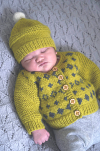Lisa F BC128 - Soren Cardi and Hat - Knitting Pattern / Kit