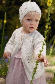 Lisa F Baby Cakes BC103 Trinity Jacket and Hat - Knitting Pattern / Kit